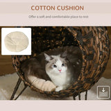 Hand-Woven Banana Leaf Cat Bed, 20.5 Inches