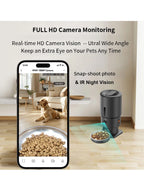 Automatic Pet Feeder with HD Camera (5L, 5G WiFi)