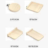 Wooden Cage Platform Set — Climbing Perch for Chinchillas & Small Pets