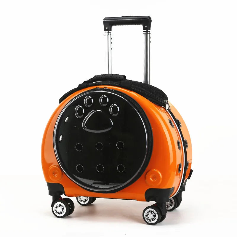 Transparent Space Capsule Pet Backpack Carrier — Large Capacity Multi-Purpose Outdoor Bag for Cats & Dogs