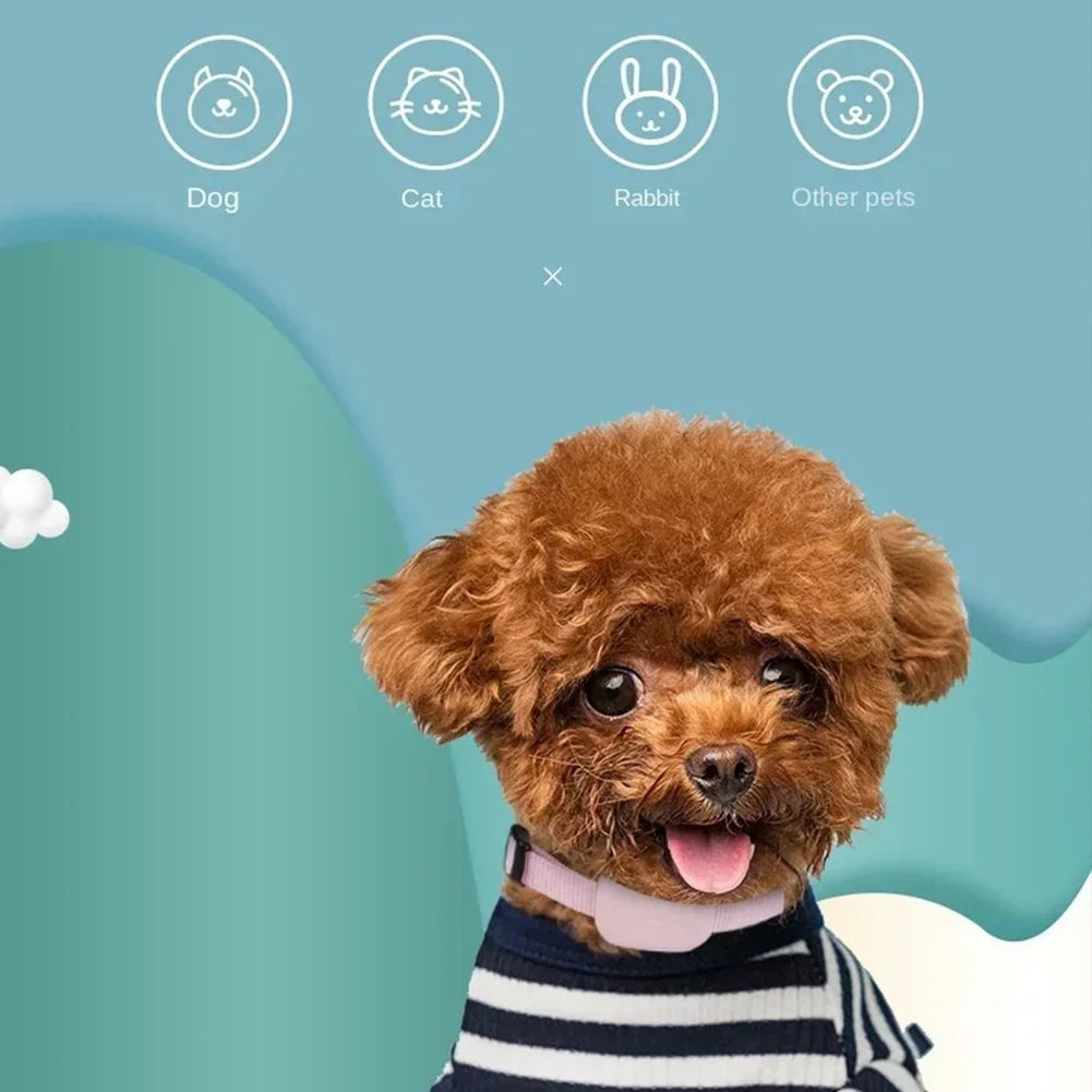 Smart GPS Pet Tracker with Adjustable Collar for Cats & Dogs - Multi-Pet Real-Time Locator