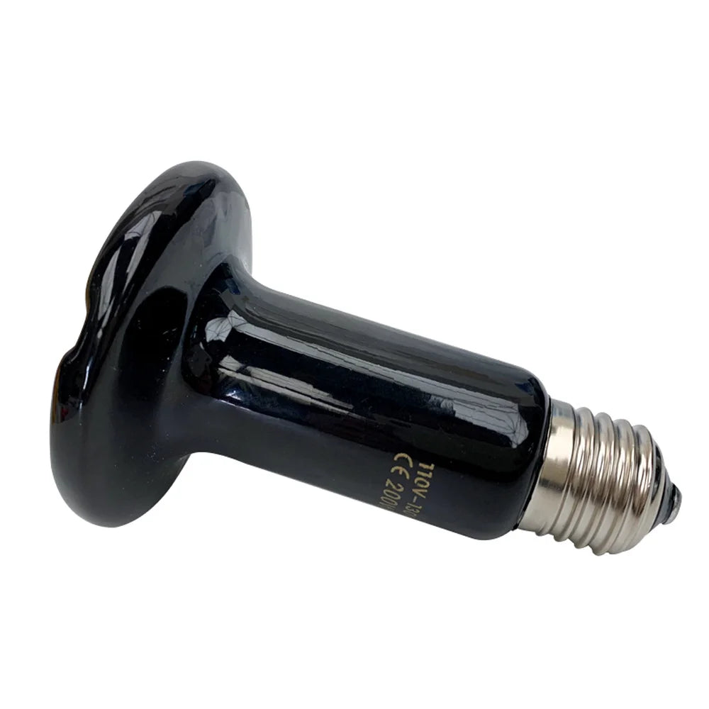 Ceramic Far-Infrared Heat Lamp for Reptiles — 25W-200W, 6 Power Options