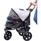 Pet Gear No-Zip AT3 Pet Stroller — One-Hand Fold, Jogging Tires & Cup Holder