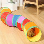 Foldable Crinkle Cat Tunnel — S, T & Y-Shape Multi-Path Play Tube