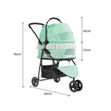 Pet Stroller For BOSIMAO A200L Portable Breathable Lightweight Foldable Trolley For Cats Dogs Outdoor Use