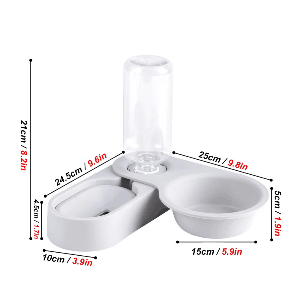 All-in-One Food & Water Bowl — Raised Feeder for Rabbits & Guinea Pigs