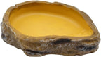 Resin Rock Food & Water Bowl for Reptiles — Naturalistic Terrarium Dish