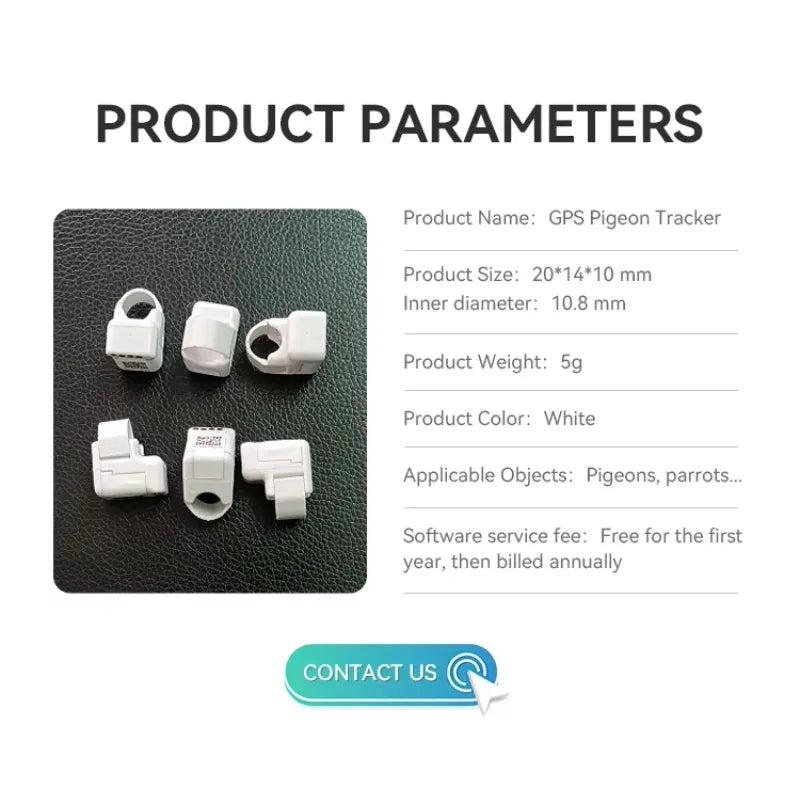 Pigeon GPS Racing Tracker Ring - Real-Time Electronic Positioning for Racing Birds