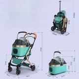 Car-Compatible Foldable Pet Stroller
