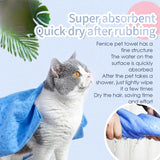 Imitation Deerskin Pet Drying Towel — Large Absorbent Quick-Dry Towel