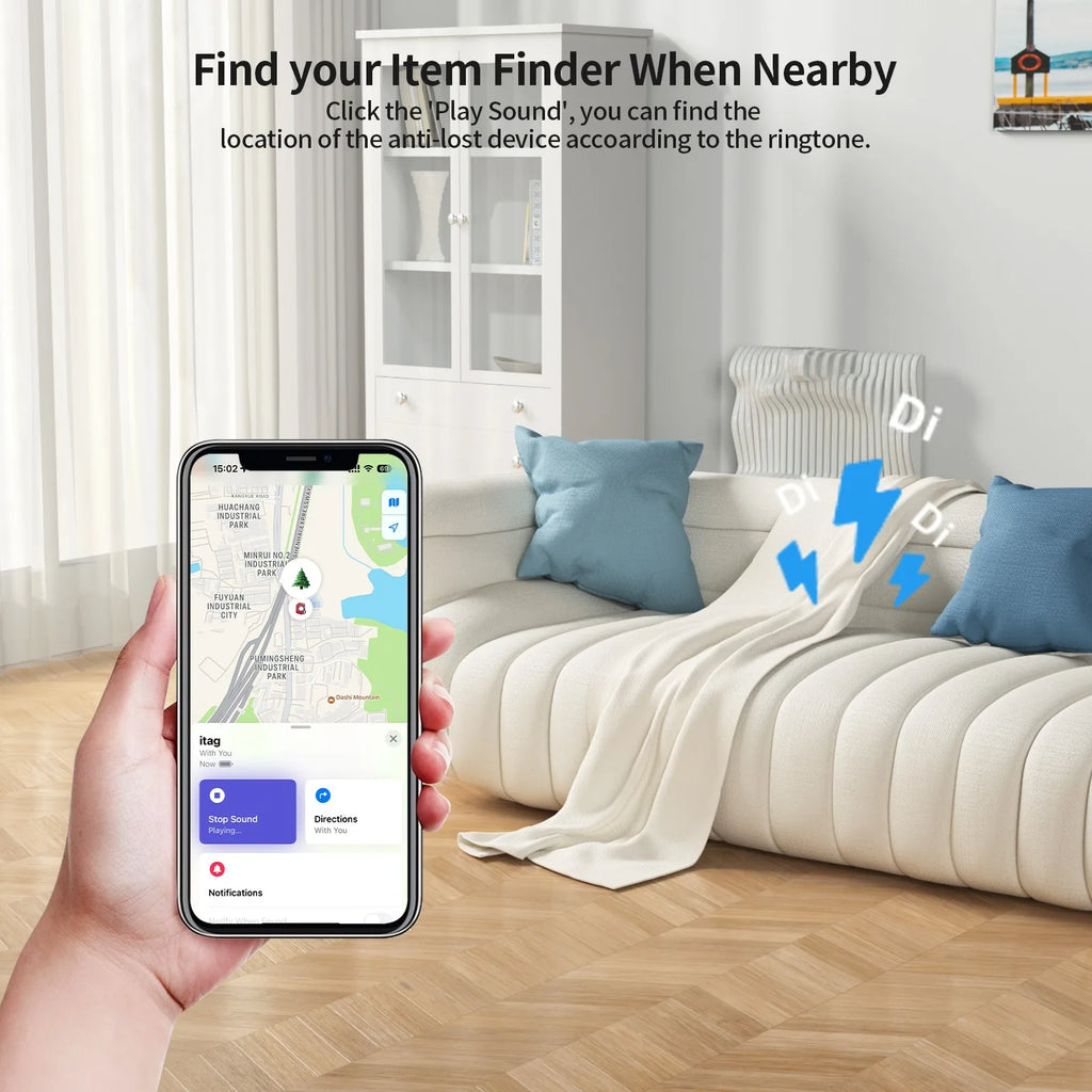 Waterproof Apple Find My Smart Tag Kit with Voice Locate for Keys, Bags & Toys (iOS)