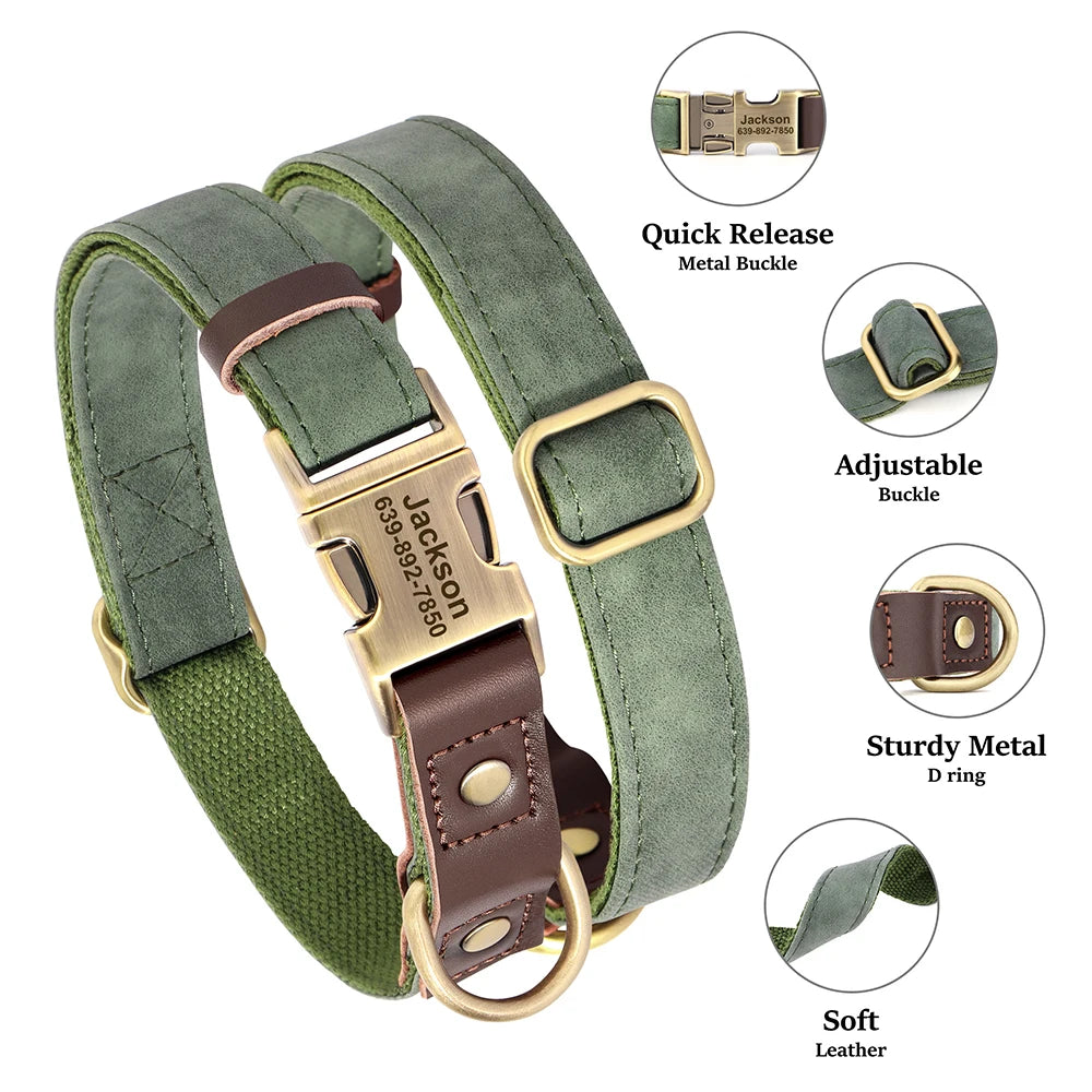 Personalized Dog Collar & Leash Set