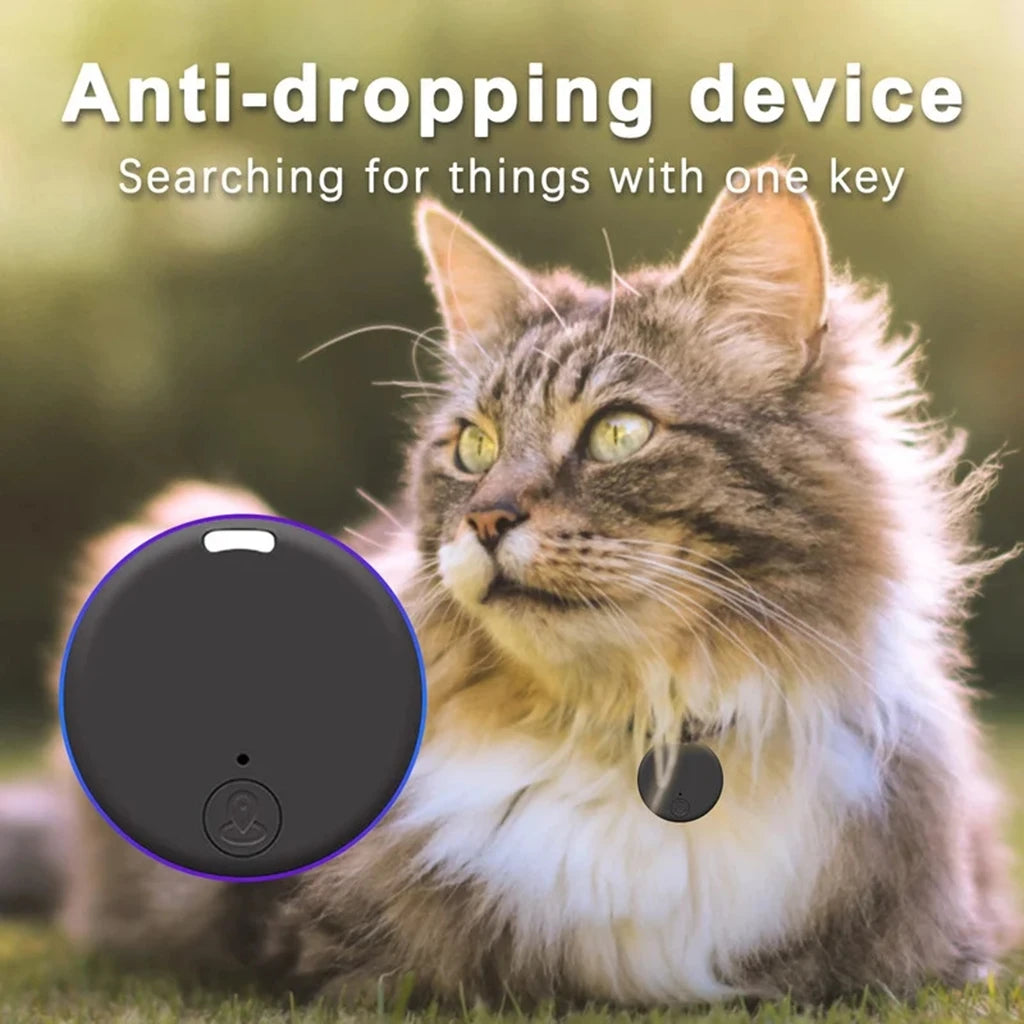 Round Bluetooth 5.0 GPS Tracker for Cats, Dogs, Kids & Wallets