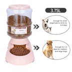 Gravity Pet Feeder and Waterer 3.8L (Auto-Refill, Cats & Dogs)