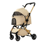 One-Button Foldable Pet Stroller for Dogs & Cats — Smooth-Roll Outdoor Travel Trolley