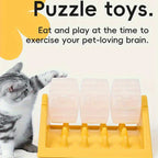 Rotating Slow Feeder Puzzle Toy for Cats & Dogs — Bite-Resistant Leaky Food Dispenser