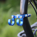 Portable Double Metal Electric Scooter Hooks Bike Shelf Tube Storage Hanger Buckle for Ebikes Helmet Rack