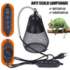 All-in-One Reptile Heat Lamp Shade — Anti-Scald Ceramic Infrared Heater