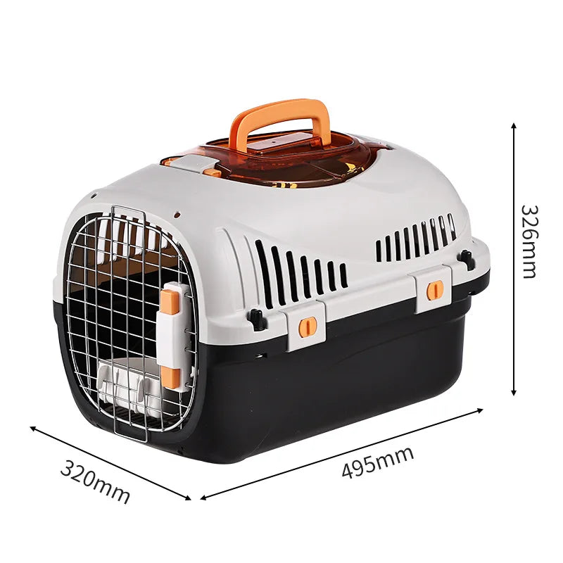 Airline-Approved Pet Carrier with Skylight Window for Cats & Dogs
