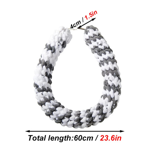 Braided Cotton Rope Toy — 60cm Chew & Climb Perch for Birds & Small Pets