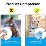 Reflective Cat Collar with AirTag Holder