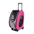 Large-Capacity Foldable Pet Carrier Trolley for Dogs & Cats — Lightweight Portable Outdoor Shopping & Travel