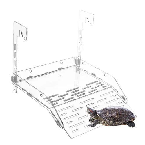 Acrylic Turtle Basking Ramp — Suction Cup or Hook-Mount Dock