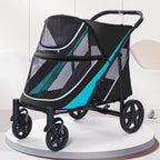 Multifunctional Lightweight Foldable Pet Cart for Multiple Cats & Dogs — Versatile Outdoor Carrier
