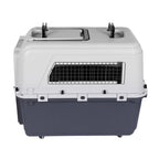 Airline-Friendly Dog Carrier Crate 33" (Hard Plastic, Large Pets)