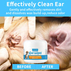 Gentle Dog & Cat Ear Cleaning Wipes — Lint-Free, Travel-Friendly, All Breeds