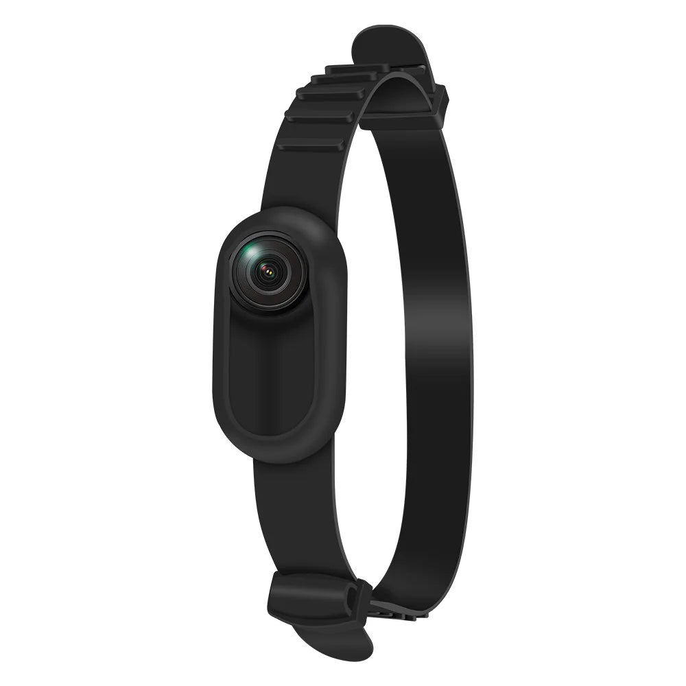 HD 1080P Wireless Pet Collar Camera with Magnetic Mount - No WiFi for Cats & Dogs