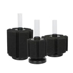 Black Bio Sponge Aquarium Filter (Air Pump Driven, Corner Skimmer, Bio Media)