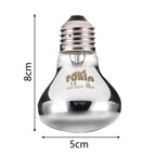 E27 Ceramic Heat Lamp — No-Light Day & Night Reptile Heater, 25W–100W