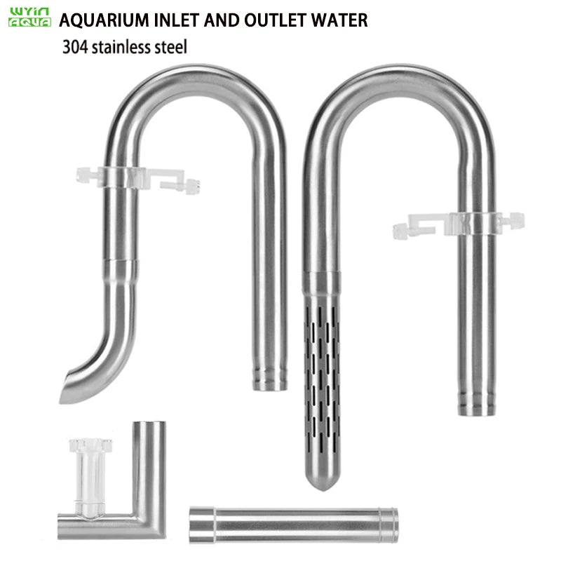 Stainless Steel Aquarium Filter Inlet & Outlet Tubes (Shrimp Safe)