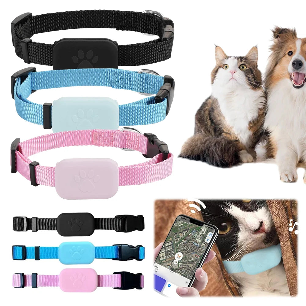 Smart GPS Cat Locator Collar Tracker for Dogs & Cats - Precision Adjustable Anti-Loss