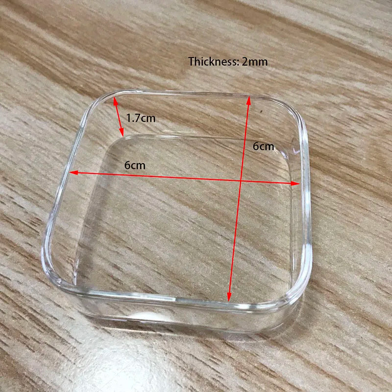 Glass Aquarium Shrimp Feeding Ring & Feeder Dish (Transparent, Floating, Bottom)