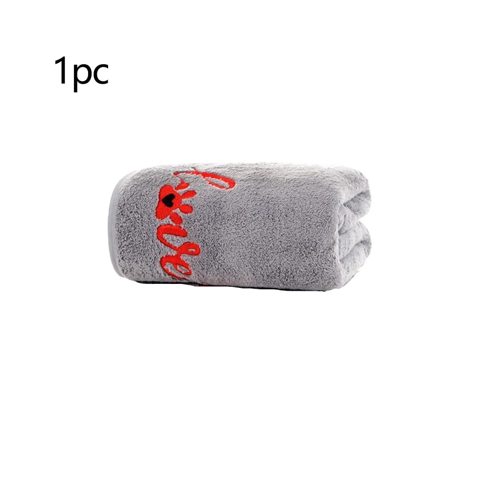 Quick-Drying Pet Bath Towels — Soft Fiber Multi-Packs for Dogs & Cats