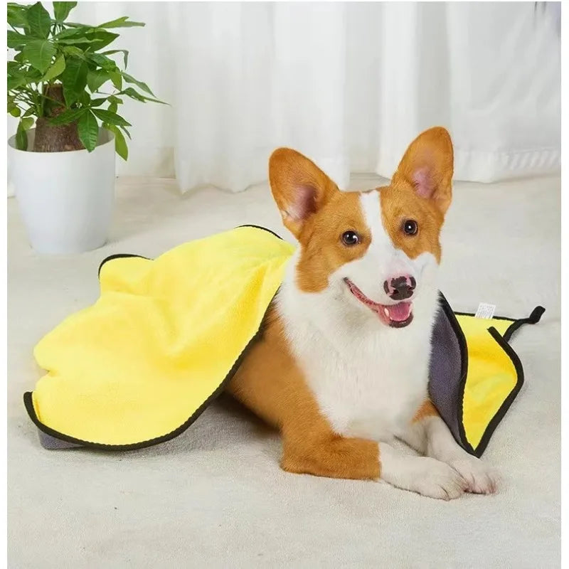 Microfiber Dog & Cat Towel — Super Soft, Quick-Absorbing Wiping Cloth