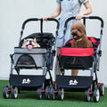 3-in-1 Folding Pet Stroller with Detachable Carrier (Small & Medium Pets)