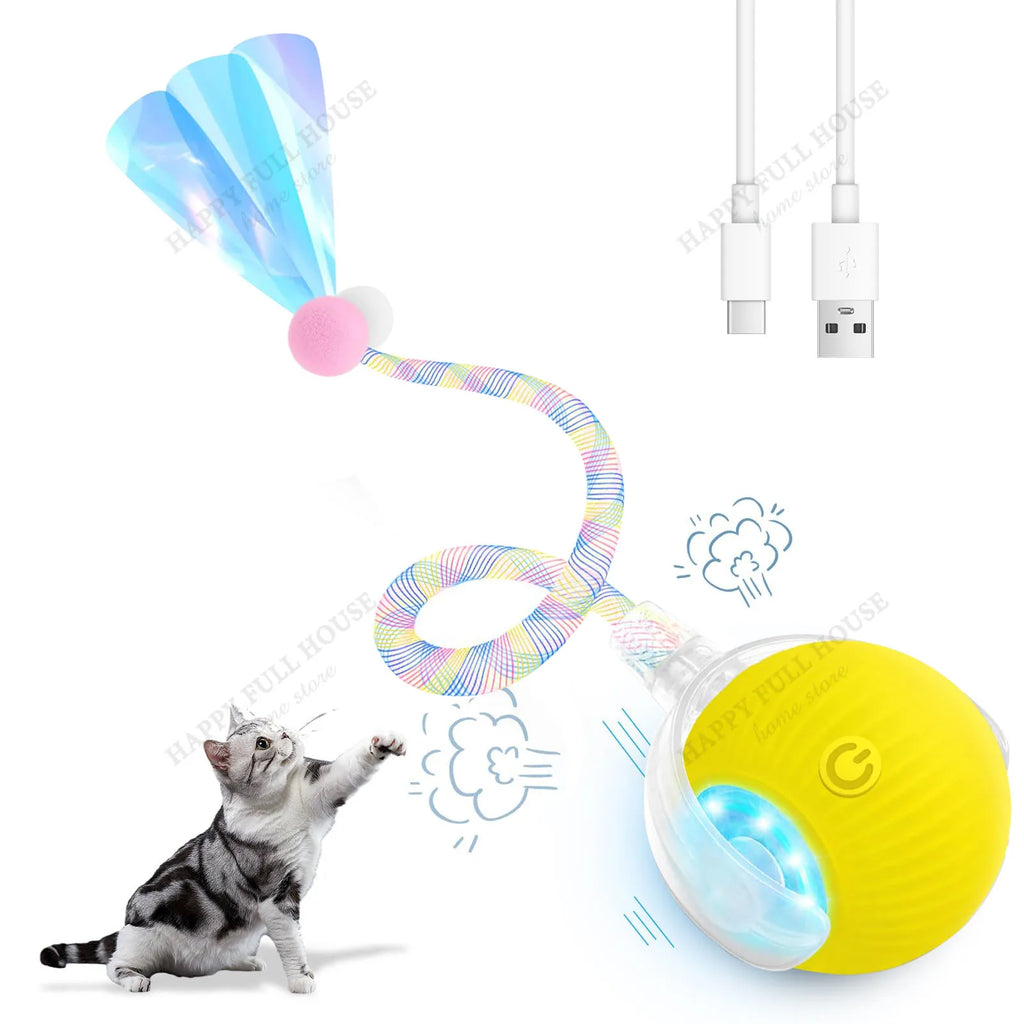 Automatic Interactive Cat Ball Toy (3 Play Modes)
