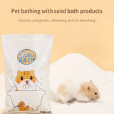 Natural Silica Bath Sand — Low-Dust Deodorizing Sand for Hamsters, 500g