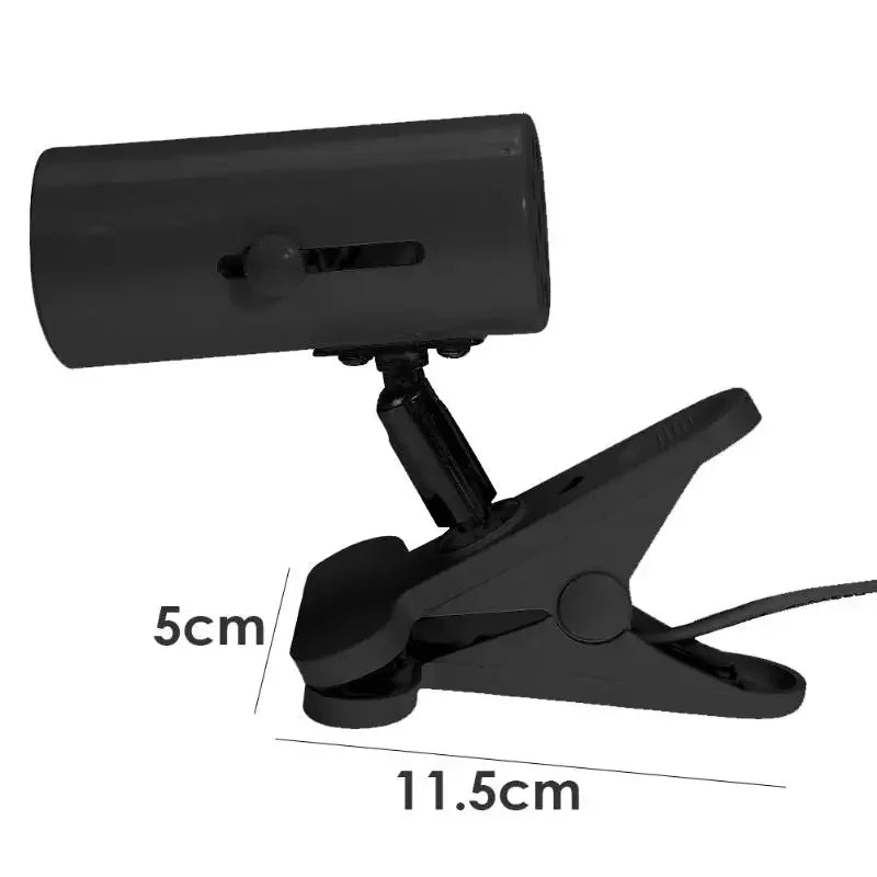360° Rotating E27 Lamp Holder — Clip-On Reptile Heat & UV Fixture
