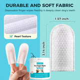 Fingertip Ear Cleaning Wipes for Cats & Dogs — 50-Count, Mite Removal