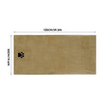 Embroidered Microfiber Pet Bath Towel — Soft, Absorbent, Doubles as Blanket