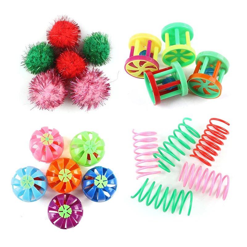 Sisal Mouse Ball Cat Toy Set — Wear-Resistant Claw & Teeth Toy