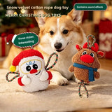 Christmas Interactive Chew-Proof Dog Toy (Sound Rope Toy)