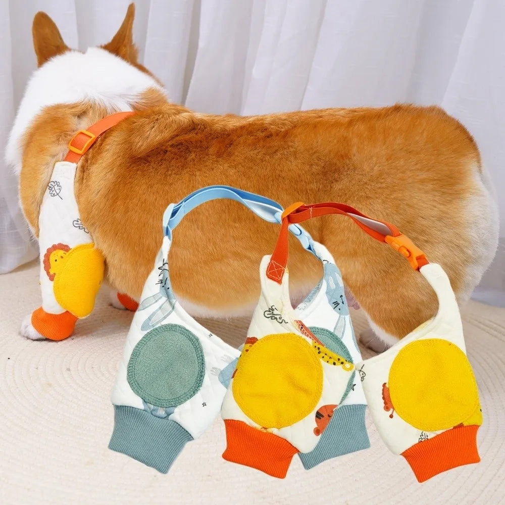 Dog Elbow Brace with Cartoon Pattern (Anti-Lick, Joint Protection, Elastic)