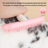 Silicone Pet Grooming Comb — Gentle Brush for Rabbits & Guinea Pigs