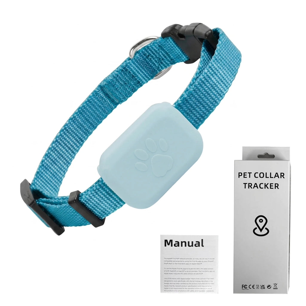 Waterproof GPS Collar Tracker with Apple Find My - Real-Time, Global