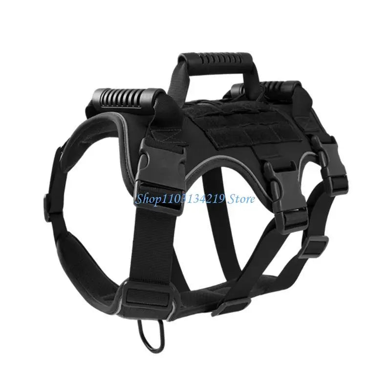 Escape-Proof Dog Harness N5KC (Heavy Duty, Training & Hiking, Adjustable)